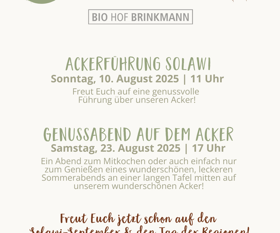 Termin im August