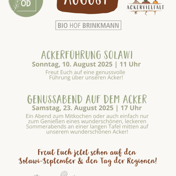 Termin im August