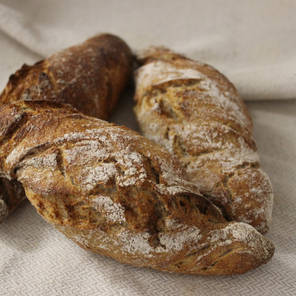Dinkel-Waldstaudenroggen-Brötchen